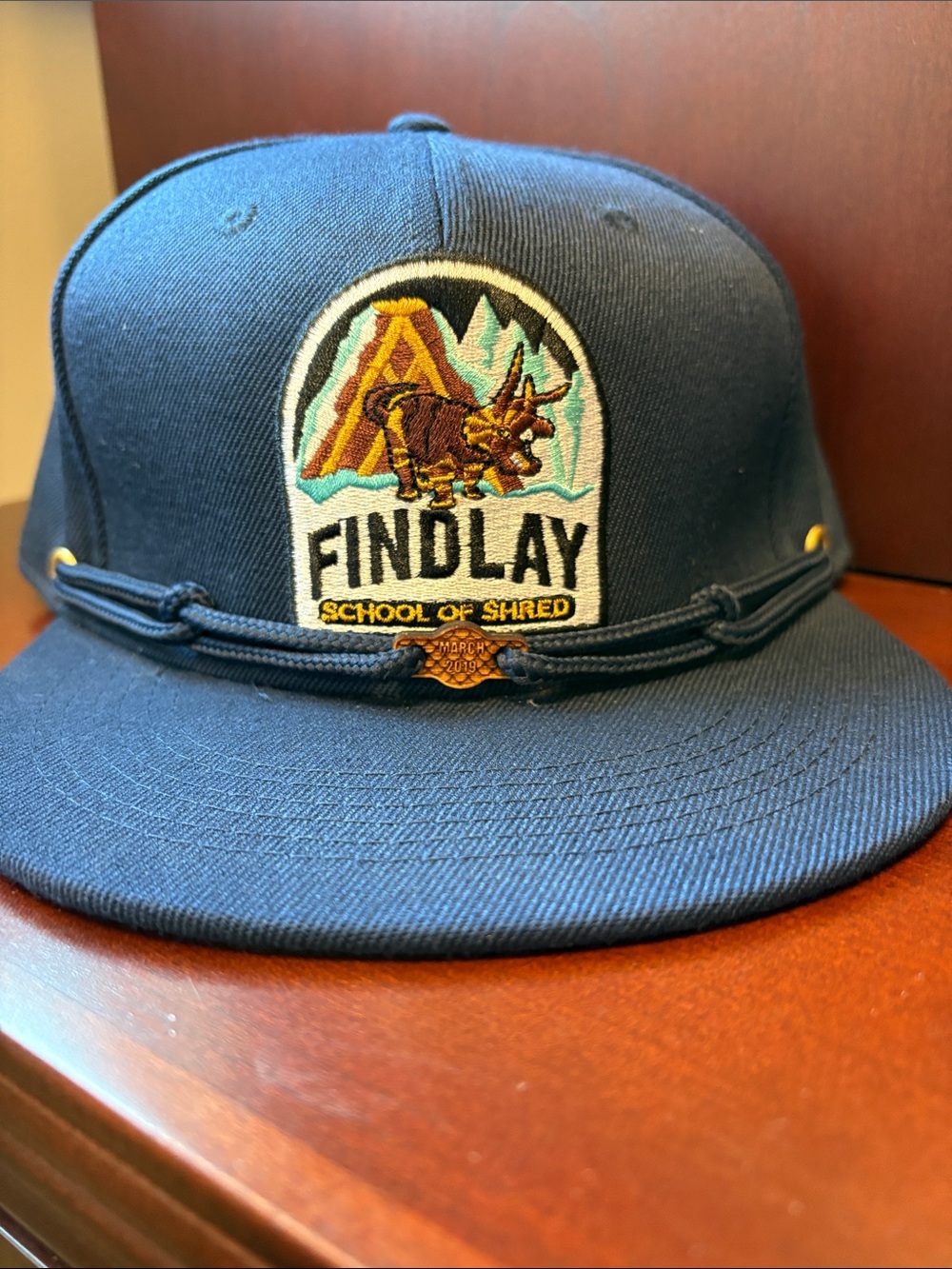 Findlay Navy Snapback Hat - School Of Shred Patch March 2019